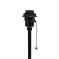thumbnail image 6 of Simple Designs 19.5" 2-Pack Black Stick Table Lamp Set with Charging Outlet, White Shades, 6 of 9