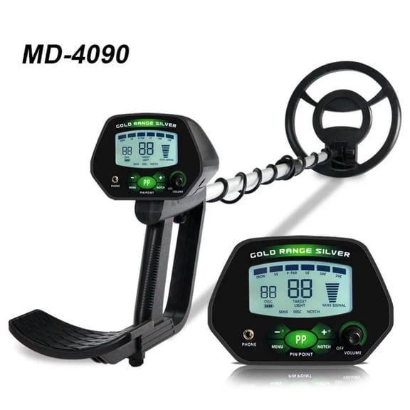 10" Metal Detector Gold Digger LCD Treasure Hunter Pinpointer Adult Kids Beach Yard