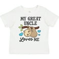 thumbnail image 3 of Inktastic My Great Uncle Loves Me with Sloth and Hearts Boys or Girls Toddler T-Shirt, 3 of 5