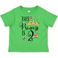thumbnail image 3 of Inktastic This Princess is Two Second Birthday Girls Toddler T-Shirt, 3 of 5