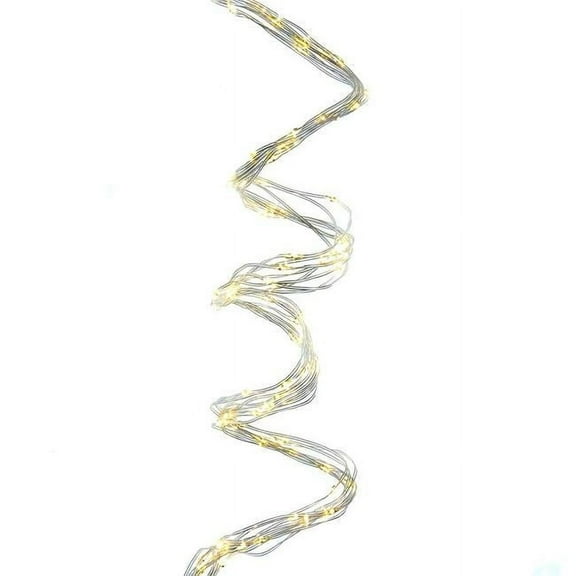 Kurt Adler 240-Light 9.8-Foot Warm White Led Cascade Light Set