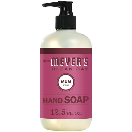 Mrs. Meyer's Clean Day Liquid Hand Soap Bottle, Mum Scent, 12.5 fl oz