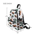 thumbnail image 3 of FORMRS School Backpack with Front Zippered Pocket 12" Student Travel Daypack, Orange Truck Pattern, 3 of 6