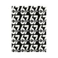 thumbnail image 2 of Funny 67 Black and White Meme Design Flannel Blanket - Soft Lightweight All-Season Throw with Red & Number 67 Design, Machine Washable for Sofa Bed Travel Camping Home Decor Gift, 2 of 10