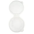 thumbnail image 4 of Tamper Tek 24 oz Round Clear Plastic Bowl - with Hinged Lid, Tamper-Evident - 7" x 7" x 2 3/4" - 100 count box, 4 of 10