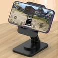 thumbnail image 5 of 360-degree rotating mobile phone tablet stand desktop portable and foldable-black, 5 of 5