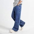 thumbnail image 3 of GINGTTO Men's Loose Fit Stretch Denim Jeans Lightweight Breathable All-Day Comfort Casual Trousers, 3 of 11