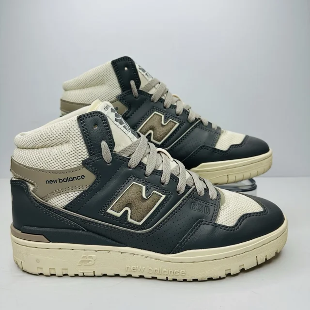 New Balance 650R Aimé Leon Dore Sneakers Mens Size 8 Gray Leather Shoes BB650RO1