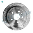 thumbnail image 5 of Rear Drilled Slotted Brake Disc Rotors For 2010-2015 Chevrolet Camaro, 5 of 8