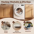 thumbnail image 5 of Design&I 6'x9' Ultra Soft Area Rug, Vintage Boho Dusty Sage Beige Crisp Decorative Kilim None Fluffy Washable Non Shedding for Guest Room Bedroom Living Room, 5 of 7