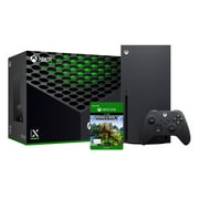 Microsoft 2021 Xbox Bundle - 1TB SSD Black Xbox Console and Wireless Controller with Minecraft Full Game