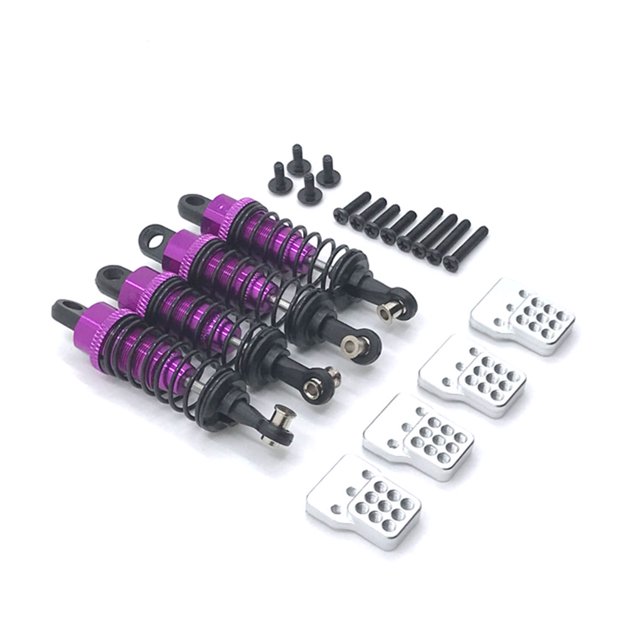 Amortiguador RC Práctico Multifuncional Simular Premium RC Amortiguador de choque Portátil Pequeño Conveniente Accesorios de coche RC Púrpura 1 Juego Inevent FN001601-07