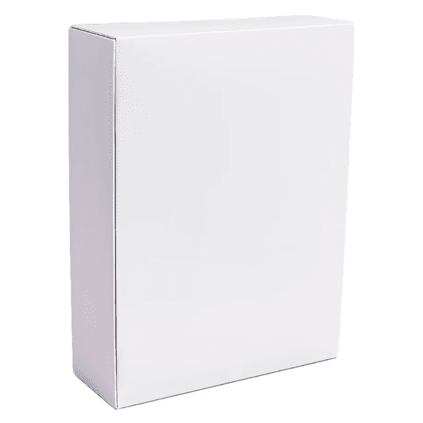25 Cajas Medianas Premium Cartulina Sulfatada Blanca 25x19x6.5 cm – Ideal para Envíos, Comida y Repostería