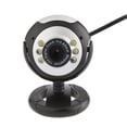 thumbnail image 2 of HEVIRGO USB Webcam High Clarity 12.0MP 6 LED Night Light Web Camera Built-in Mic for PC Laptop, 2 of 8