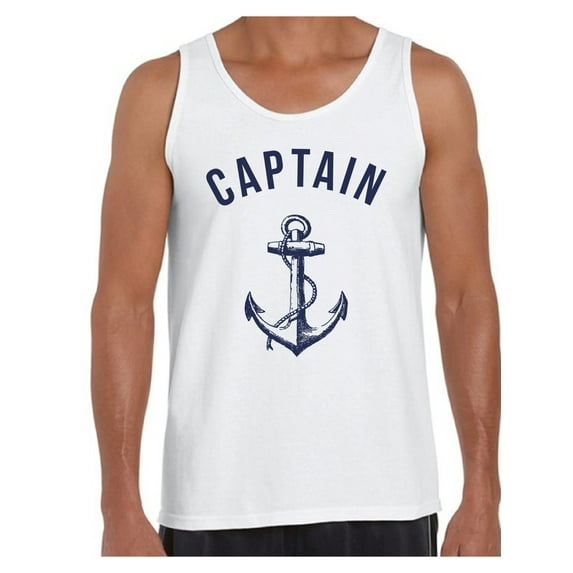 Awkward Styles Sea Tank Top for Boys Marine Clothing Collection Captain Tank Top for Men Mister Captain Tank Top Sea Lovers Gifts Sea Themed Party Clothes Gifts for Husband Sailor Tanks Captain Shirts