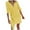 Yellow, variant on ChaoHeng Ladies Dresses on under $10.00 Trendy Dresses for Women 2025 Women's Fashionable Summer Temperament Lace up Design V-Neck Casual Loose Linen Solid Color Dress