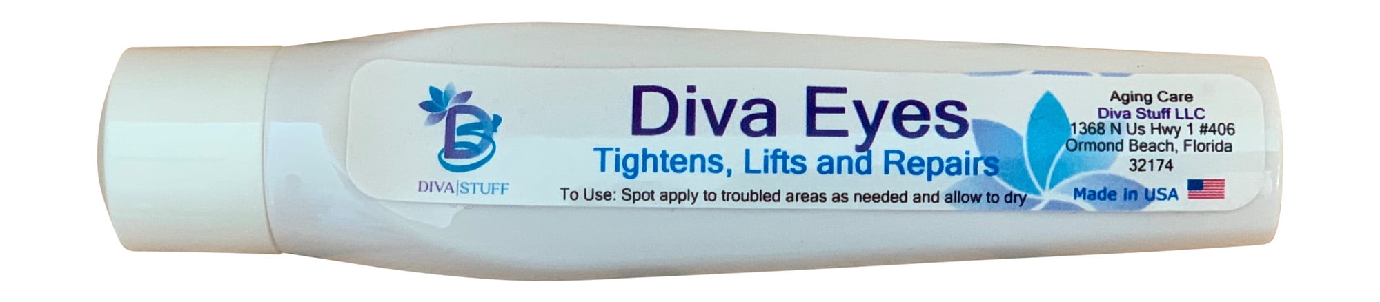 Diva Eyes, Tightens, Lifts& Repairs Areas Around The Eyes, with Cucumber Extract, Hyaluronic Acid, Aloe and Fission Instant Lift By Diva Stuff