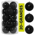 thumbnail image 1 of Esferas Navideñas Grandes 10cm Set Paquete 20 piezas decoración 3 acabados mate, brillantes y cromadas Inastillables Christmas balls ornaments, 1 of 5