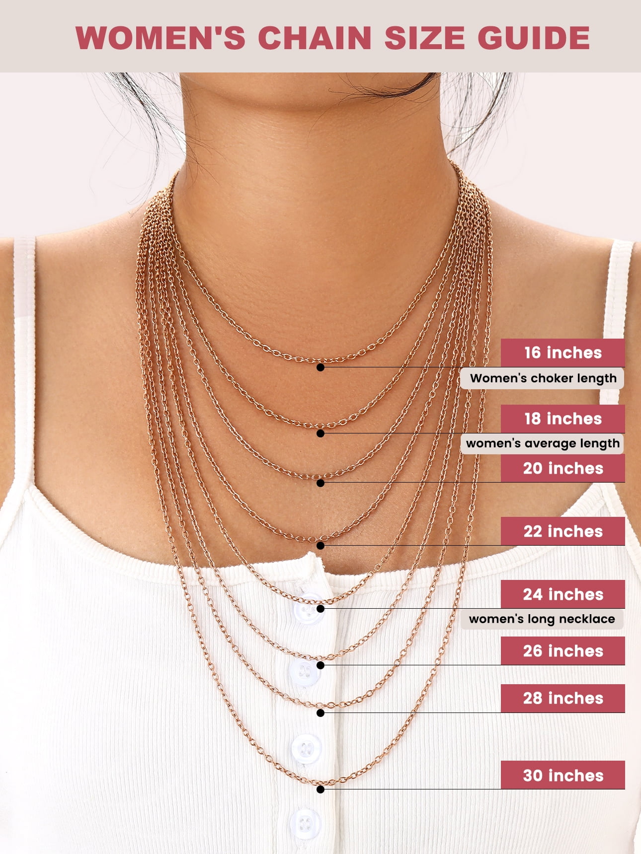 14 inch normal necklace length female