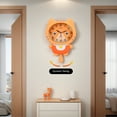 thumbnail image 2 of Unique Bargains 1pc Cartoon Cat Mechanism Wall Clock for Home 15" x 10" x 2.4" Orange, 2 of 5