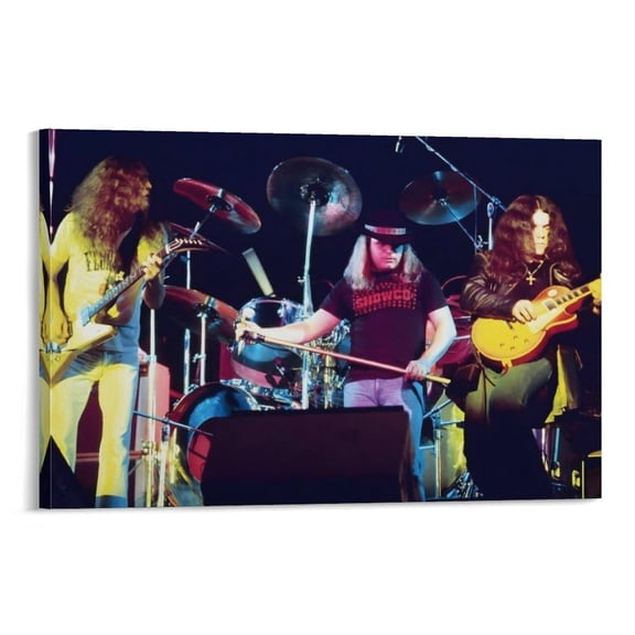 Ronnie Van Zant Canvas Poster Painting On Canvas Wall Art Poster Scroll Picture Print Living Room Walls Decor Home Posters 12x18inch(30x45cm)