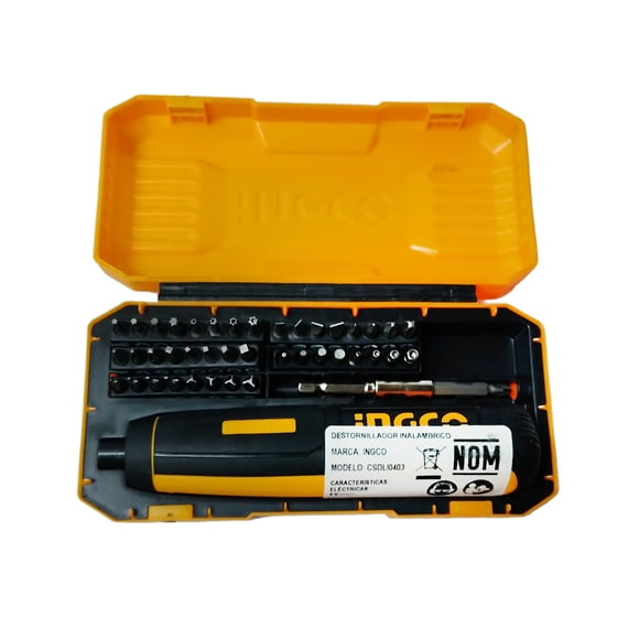ATORNILLADOR INALAMBRICO 4V 40 PUNTAS INGCO