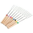 thumbnail image 2 of Oleegame 2 Pcs Bâtons de BBQ Télescopique en Acier Inoxydable Rôtissoire Rôtissage Extensible Cuisine, Salle à Manger et Bar, 2 of 9