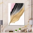 thumbnail image 2 of Designart Minimalism Pink And Gold Cubic Fusion II Canvas Wall Art, 2 of 5