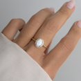 thumbnail image 4 of Opal Ring, Dainty Ring, October Birthstone, Opal Jewelry, Stackable Rings, Rings for Women, Gift for Her, Gift for Mom, Gemstone Ring, 4 of 4