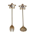thumbnail image 1 of Dessert Spoon Fork Set,Cake Fork,Coffee Spoon Innovative Pendant Spoon Multipurpose Stirring Dessert Fork For Wedding Kitchen Hotel, 1 of 8