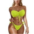 thumbnail image 1 of Trajes de baño tankini para mujer Trajes de baño de dos piezas con tirantes ajustables y espalda descubierta de color liso para mujer Trajes de baño para mujer Trajes de baño tankini para mujer, 1 of 5
