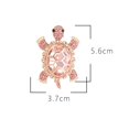 thumbnail image 6 of Soumake Women Turtle Brooch Rhinestone Anti-Slip Faux Crystal Wear-Resistant Suit Coat Collar Hat Scarf Decoration Clothes Pin Prom Party Garment Jewelry, 6 of 8