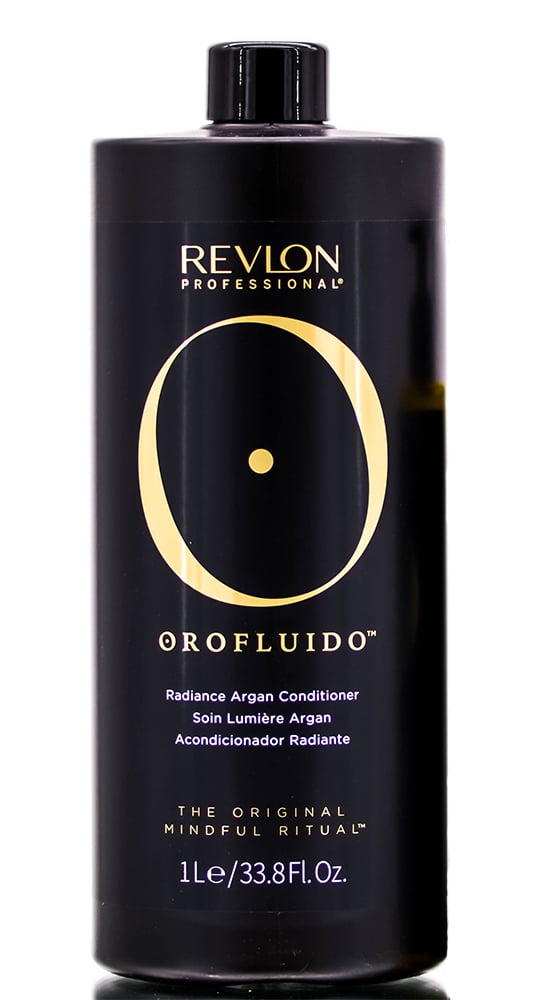 33.8 oz , Revlon Professional Orofluido Radiance Argan Conditioner , Hair  Beauty Product - Pack of 1 w/ Sleek Pin Comb