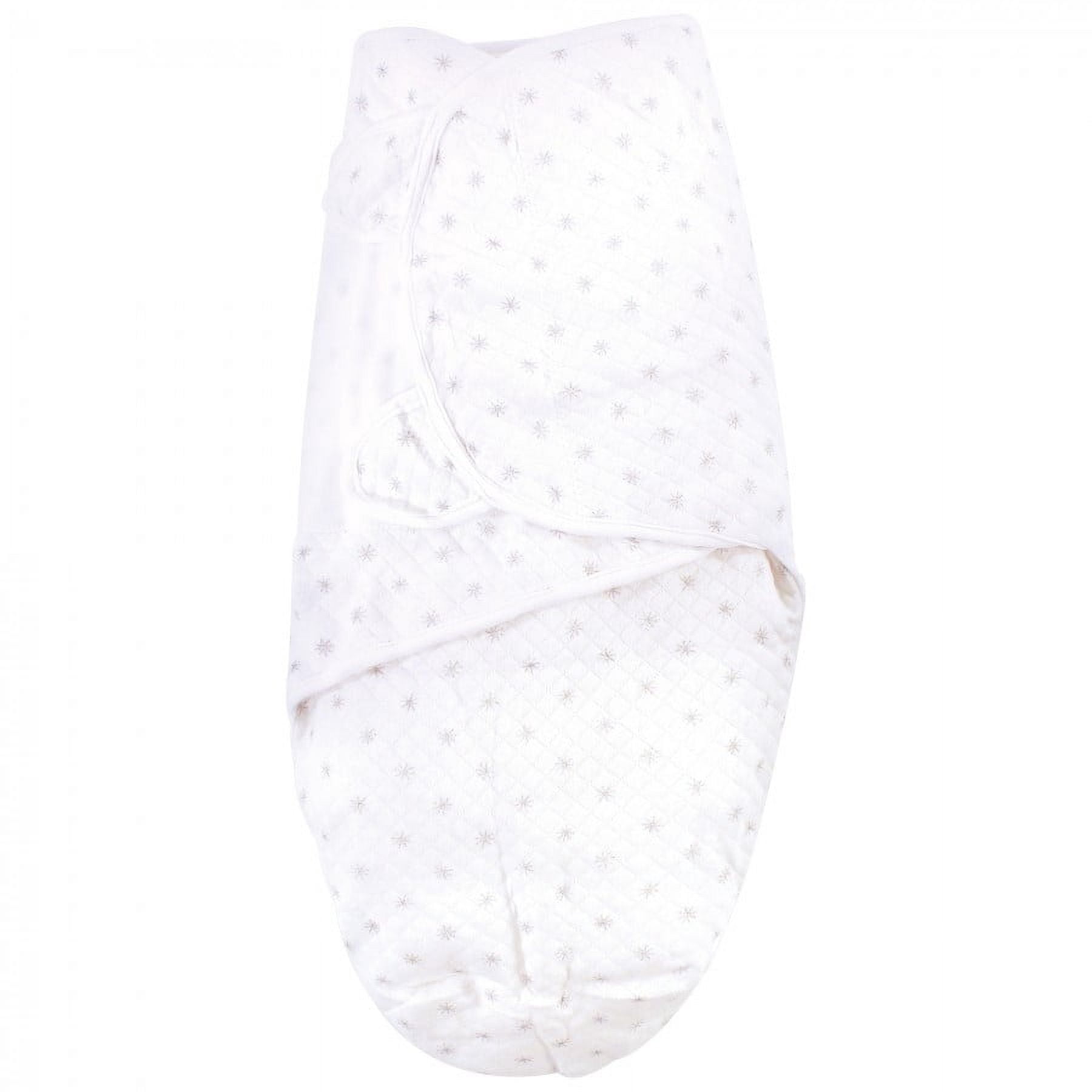 Hudson Baby Infant Girl Quilted Cotton Swaddle Wrap 3pk, Winter Forest, 0-3 Months