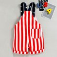 thumbnail image 4 of WUANDIXFA Shortalls for Baby Girls Jumpsuit Pant Toddler Boy Rompers Big Kid Bib Overalls Adjustable Belts Denim Changeable Pants Red,18 Months, 4 of 9