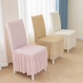 thumbnail image 2 of Visland Chair Cover Wear Resistant Super Soft Non-Fading Solid Color Banquet Chair Sli Pcsover Stretch Wedding Chair Protector, 2 of 8