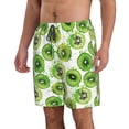 thumbnail image 2 of Pofeuu Green Kiwi Prin Men's Swim Trunks Quick Dry Bathing Suit Swimming Board Shorts Mesh Lining Beach Swimwear-3X-Large, 2 of 6