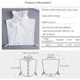 thumbnail image 6 of YEKEYI Half Shirts Layering for Women,Detachable Dickey Collar Blouse Half Shirts False Collar, 6 of 6