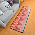 thumbnail image 3 of Happy Valentine Couple Flamingo Romance Quote Background Vector Hallway Runner Rug 2'x6' Kitchen Rug with Rubber Backing Pink Non Slip Entryway RugWashable Soft Area Rug for Hallway Kitchen Decor, 3 of 6