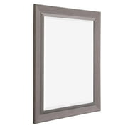 Framed Bevel Wall Mirror Espresso 36" x 30" by Naomi Home