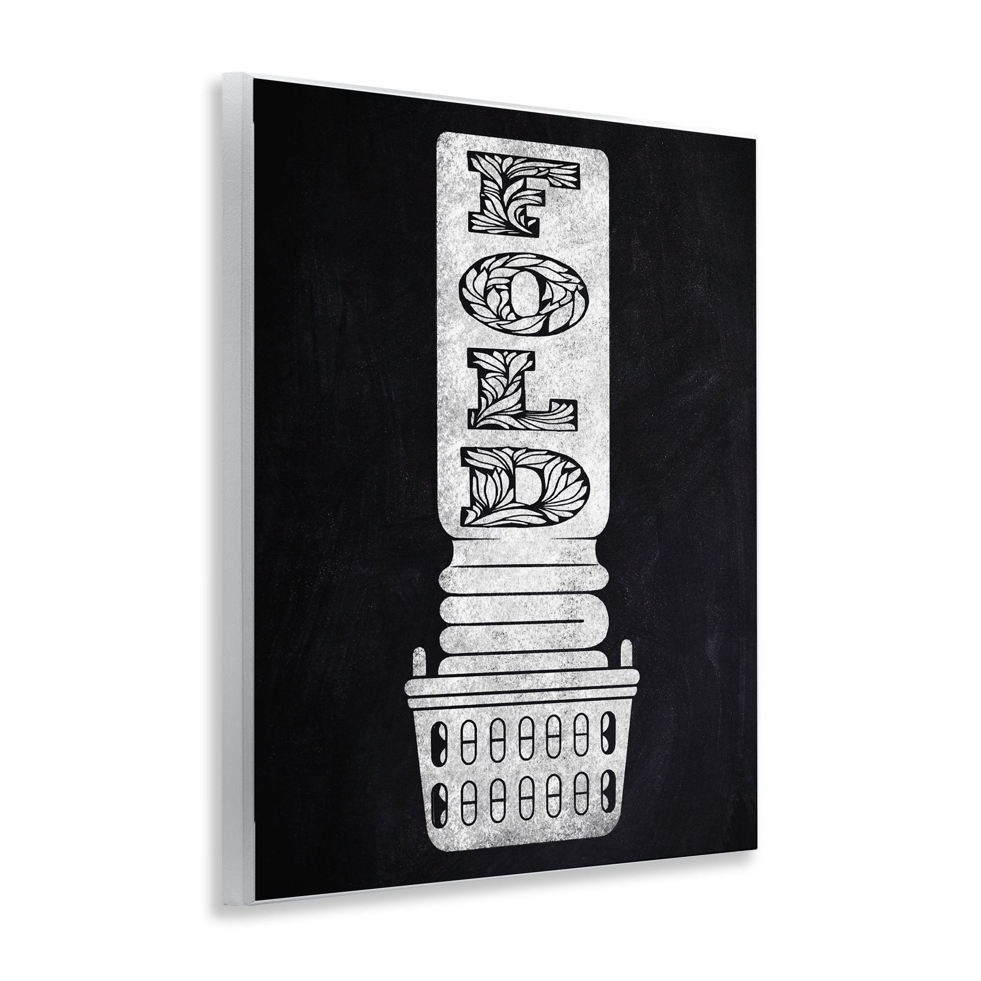 Laundry Fold Ornate Letters Wall Plaque Art, design by Marcus Prime