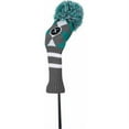 thumbnail image 3 of NEW Callaway Vintage Pom-Pom Teal/Grey/White Sock Fairway X Wood Headcover, 3 of 3
