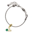 thumbnail image 2 of Delight Jewelry Crystal Green Channel Drop - Gold-tone Rope Charm Bead Dangle with Mini 2025, 2 of 4