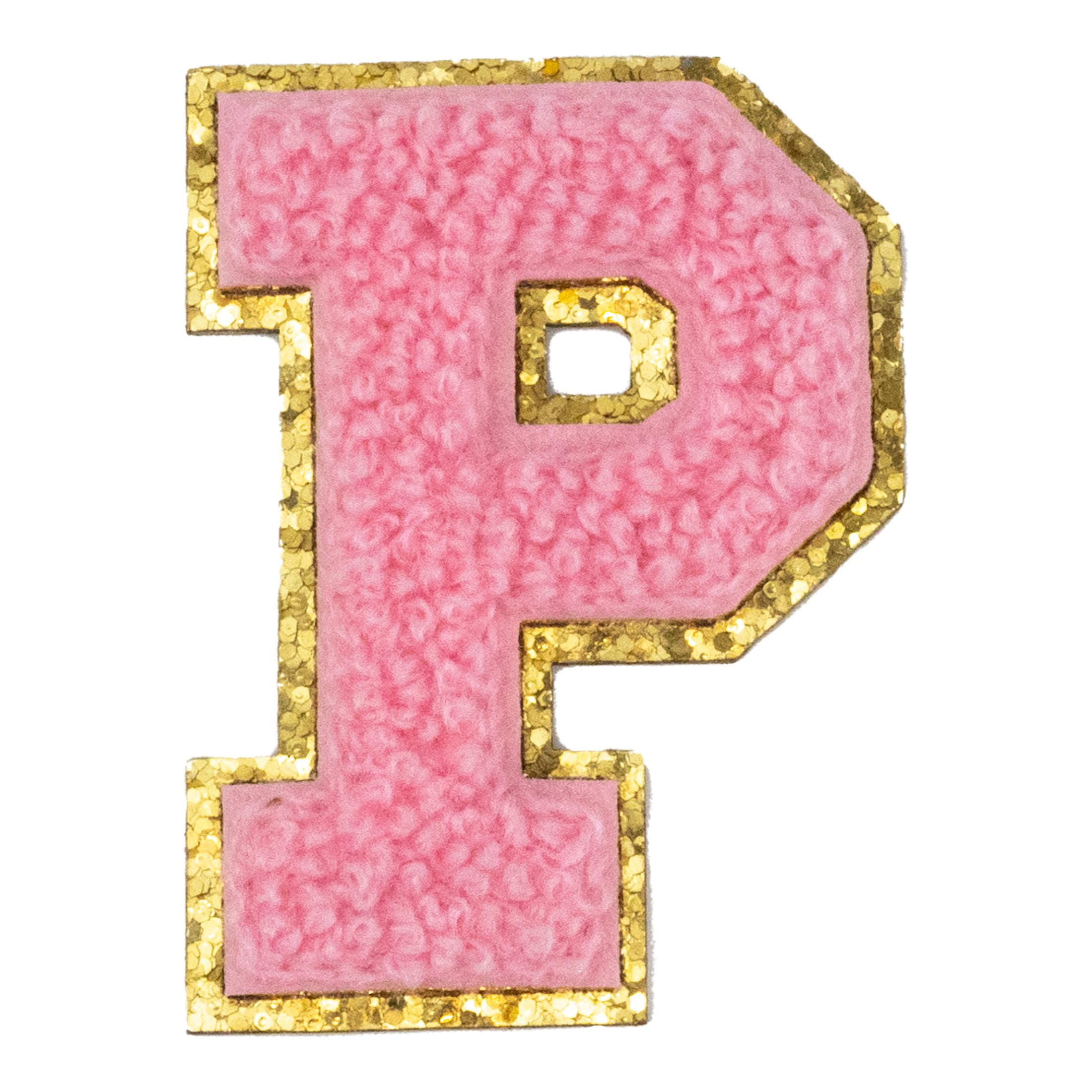 (6 pack) Hello Hobby Chenille P Pink Patch