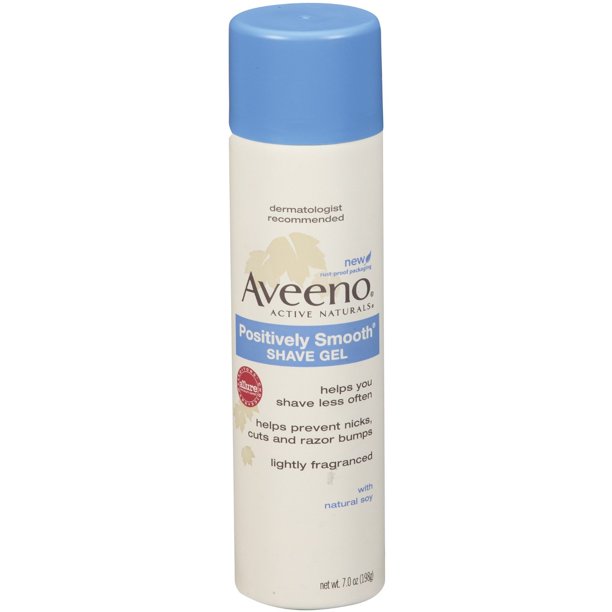 Aveeno Positively Smooth Shave Gel 7 oz (198 g) Pack of 6