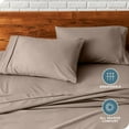 thumbnail image 6 of Bare Home Pillowcase Set - Premium 1800 Collection - Double Brushed - Ultra Soft - Standard Size, Taupe, 2 Count, 6 of 8