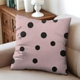 thumbnail image 4 of Valentine's Day Pink Black Heart Throw Pillow Covers 20"x20", Set Of 2, Linen Study Sofa Cushion Cover Indoor Living Room Home Decor, 4 of 7
