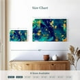thumbnail image 4 of Elephant Stock Marble Flow Abstract Wall Art - Horizontal Canvas Wall Art - Living Room Wall Decor - Abstract Canvas - Teal And Blue Decor - 12" x 8", 4 of 8