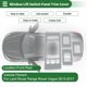 thumbnail image 2 of Cubierta del panel del interruptor de elevación de la ventana para Land Rover Range Rover Vogue 2013-2017, gris oscuro, 2 of 6
