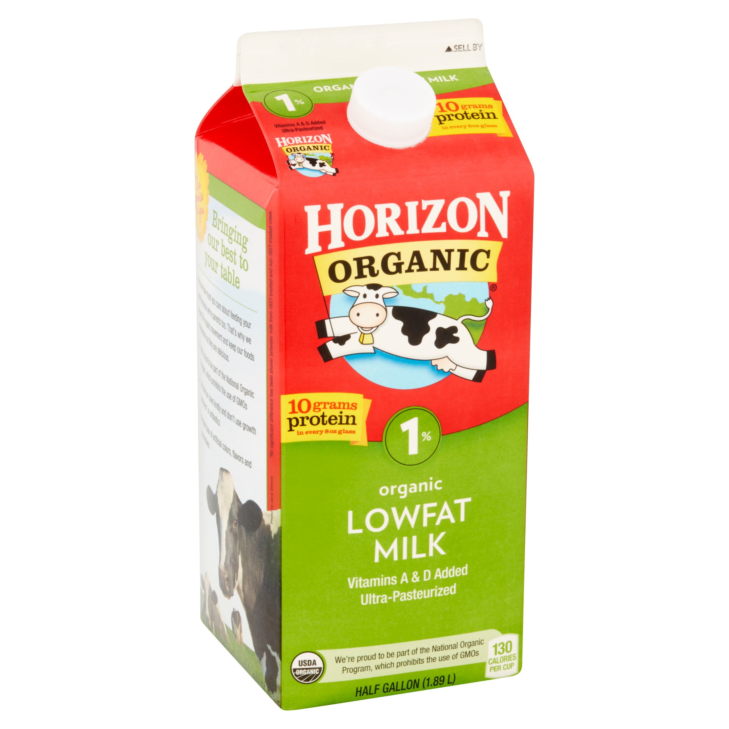 Horizon Organic 1 Low Fat Milk Half Gallon Com